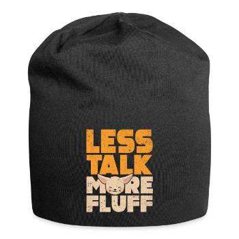 Weniger Reden Mehr Flausch Fennek Fuchs Besitzer - Jersey-Beanie - Schwarz - Vorne
