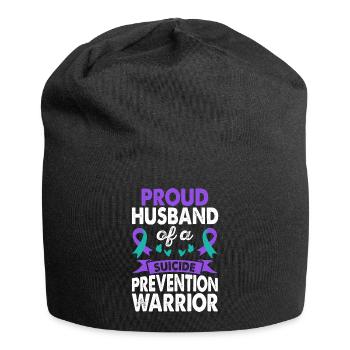 Époux de Suicide Prevention Warrior Awareness - Bonnet en jersey - noir - Devant