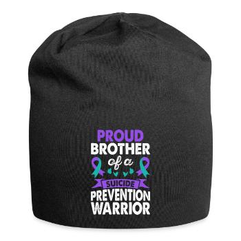 Brother The Suicide Prevention Warrior Sensibilisation - Bonnet en jersey - noir - Devant