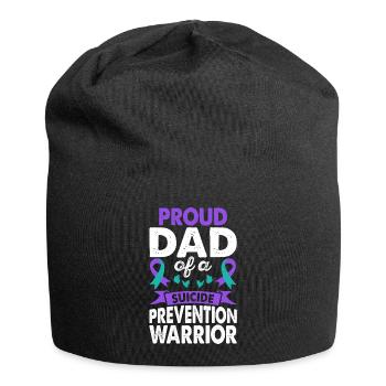 Père de la prévention du suicide Warrior Awareness - Bonnet en jersey - noir - Devant