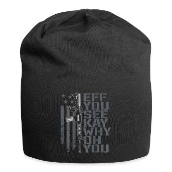 Eff You See Kay Why Oh You - Funny Gun Rights Joke - Jersey Beanie - black - Front