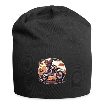 Supermotard Motocross Moto Moto Moto - Bonnet en jersey - noir - Devant