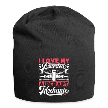 Love Avion aviation - Bonnet en jersey - noir - Devant