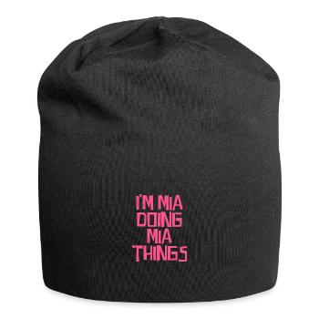 I'm Mia doing Mia things - Jersey-Beanie - Schwarz - Vorne