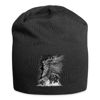 Odin father of the gods Norse mythology Wotan - Jersey Beanie - black - Front