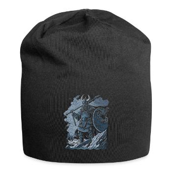 Viking warrior Norse mythology Nordmann Viking - Jersey Beanie - black - Front