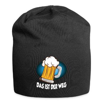 Das ist der Weg - lustiges Party Malle Design - Jersey-Beanie - Schwarz - Vorne