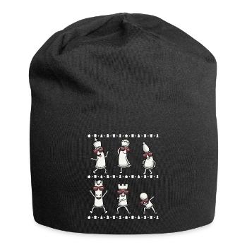 Dancing chess pieces Chess players - Jersey Beanie - black - Front