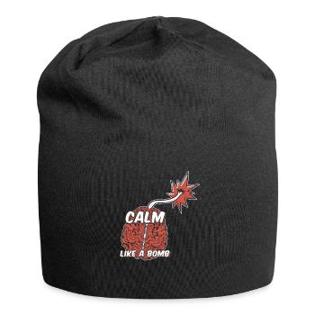 Calm as a bomb National - Jersey Beanie - black - Front