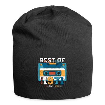 52. Geburtstag Mann August Jahrgang 1971 Kassette - Jersey-Beanie - Schwarz - Vorne