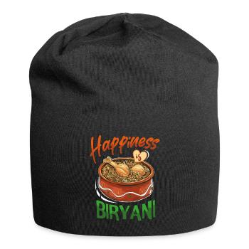Indian food, foodies, biryani lovers, - Jersey Beanie - black - Front
