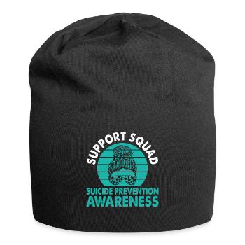 Support Squad Suicide Prevention Awareness Month - Jersey-Beanie - Schwarz - Vorne