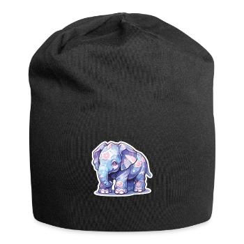 Elephant Elephant Elephant Baby Pachyderm - Jersey Beanie - black - Front