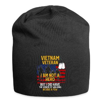 Vétéran du Vietnam - Bonnet en jersey - noir - Devant