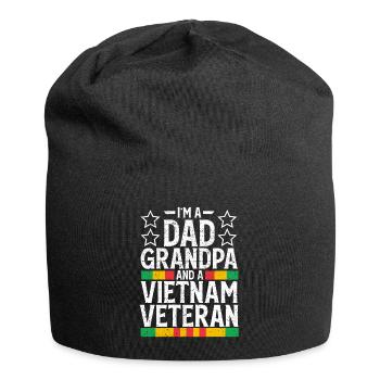 Vétéran du Vietnam - Bonnet en jersey - noir - Devant