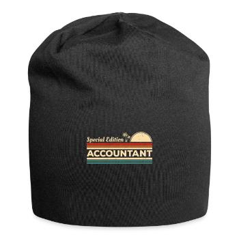 Rétro édition spéciale comptable comptabilité CPA - Bonnet en jersey - noir - Devant