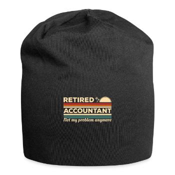 Comptable à la retraite n’est plus mon problème - Bonnet en jersey - noir - Devant