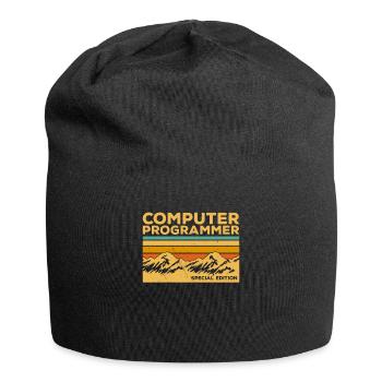 Retro Computer Programmer Special Edition - Jersey Beanie - black - Front