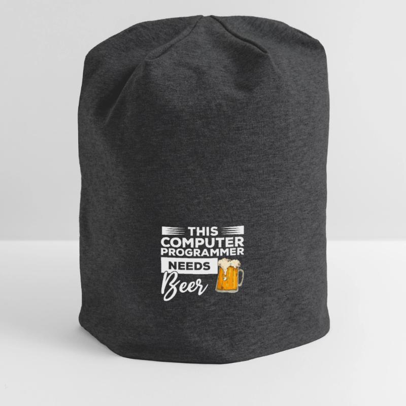 This Computer Programmer Needs Beer Programming Jersey Beanie