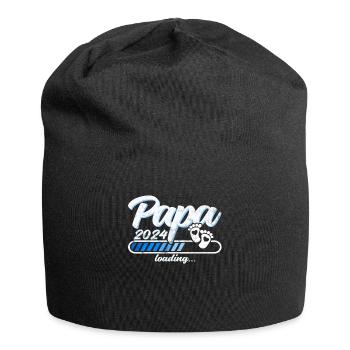 Father-to-be - Dad 2024 loading - Jersey Beanie - black - Front