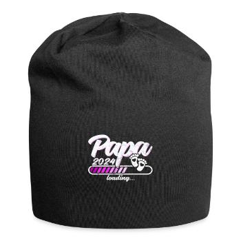 Father-to-be - Dad 2024 loading - Jersey Beanie - black - Front