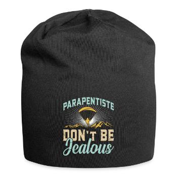 Parapentiste Parapentiste Ne soyez pas jaloux - Bonnet en jersey - noir - Devant