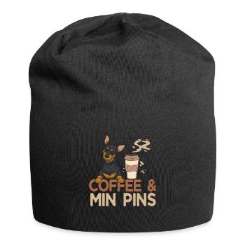 Miniature Pinscher Rehpinscher Min Pin Dog - Jersey Beanie - black - Front