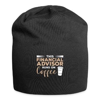 Ce conseiller financier fonctionne sur Coffee Finance - Bonnet en jersey - noir - Devant