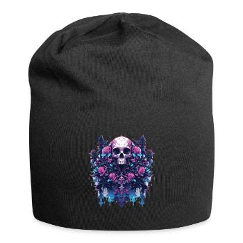 Crâne Crâne Crânes Crâne Squelette - Bonnet en jersey - noir - Devant