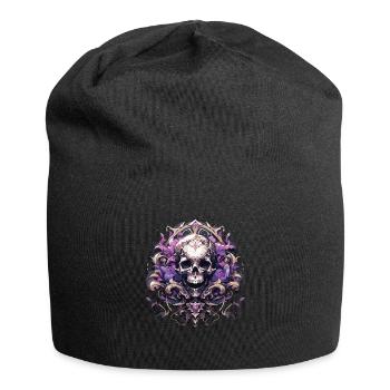 Crâne Crâne Crânes Crâne Squelette - Bonnet en jersey - noir - Devant