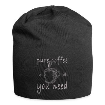 pure coffee - Jersey-Beanie - Schwarz - Vorne