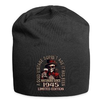 78ème Anniversaire 1945 '78 Bon Millésime - Bonnet en jersey - noir - Devant