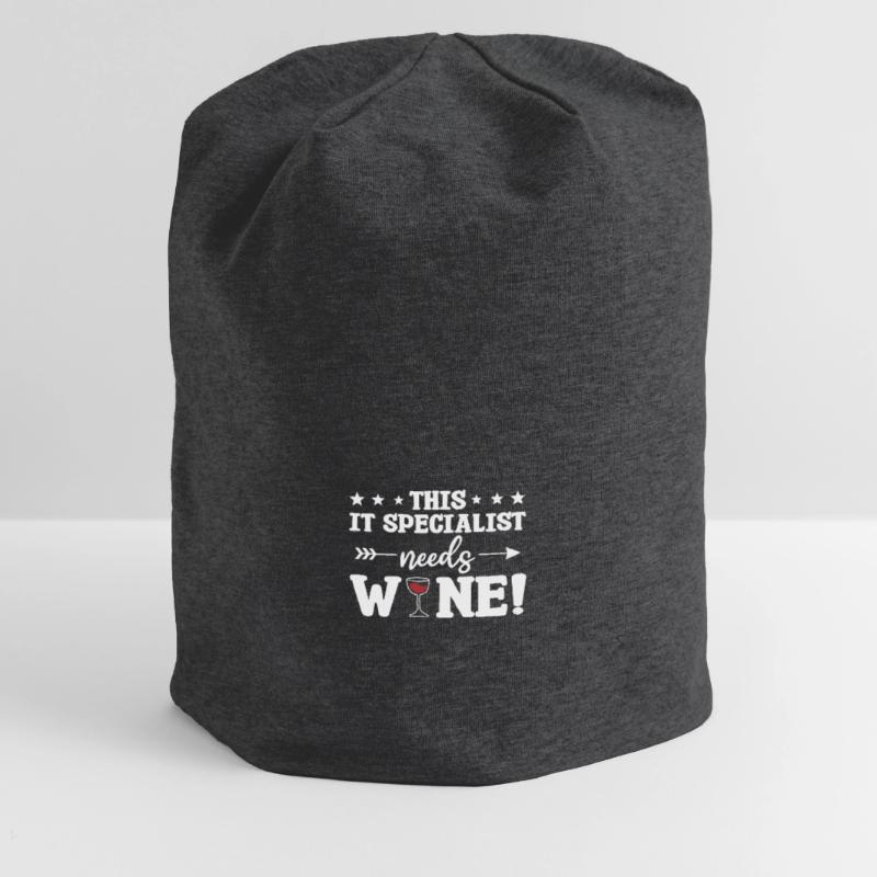 This IT Specialist Needs Wine Programmer Jersey Beanie