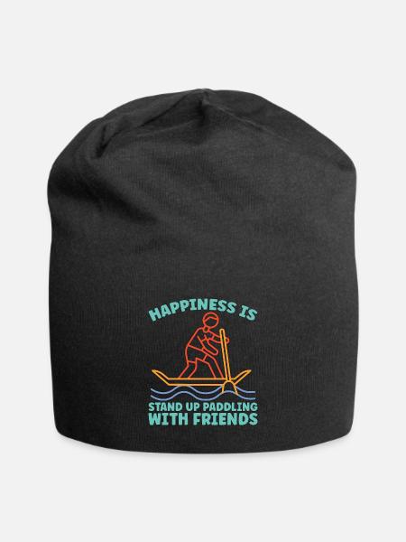 Stand Up Paddle Happiness Is Stand Water Sports - Jersey-Beanie - Schwarz