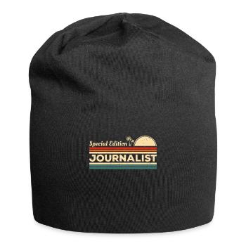 Vintage-Sonderausgabe Journalisten-Journalismus - Jersey-Beanie - Schwarz - Vorne