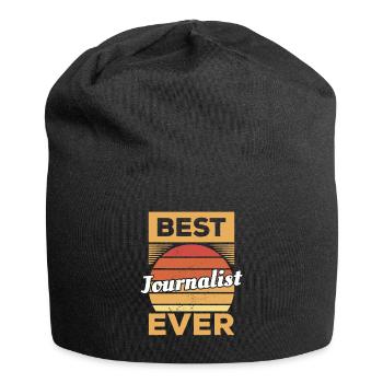 Vintage Best Journalist Ever Media Journalism - Jersey Beanie - black - Front