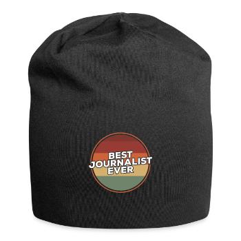 Vintage Best Journalist Ever Media Journalism - Jersey Beanie - black - Front