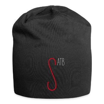 SATB Soprano Singer Musician Choir Music School - Jersey Beanie - black - Front