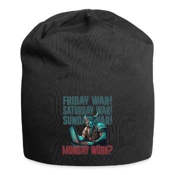 Monday work Programming Vikings - Jersey Beanie - black - Front