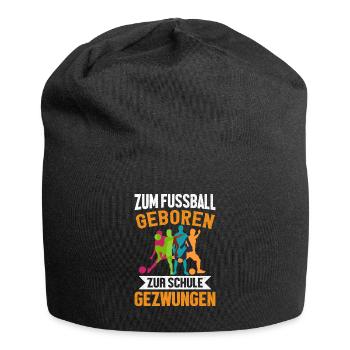 Fussball Schule Schüler Kind - Jersey-Beanie - Schwarz - Vorne