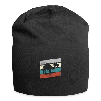 Dromedar Retro - Jersey-Beanie - Schwarz - Vorne