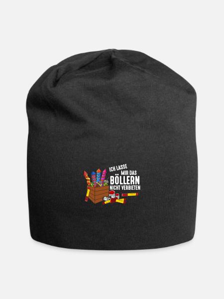 Ich lasse mir das Böllern nicht verbieten - Jersey-Beanie - Schwarz