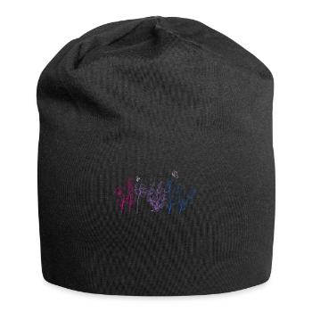 Bisexuell Wildflower Pride Month LGBT Subtil Bi - Jersey-Beanie - Schwarz - Vorne