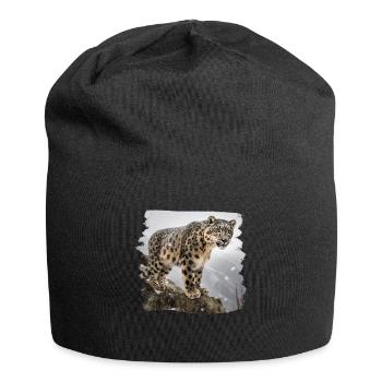 Snow Leopard Snow Leopard - Jersey Beanie - black - Front