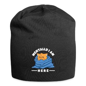 Spirituellement, je suis ici - Bonnet en jersey - noir - Devant