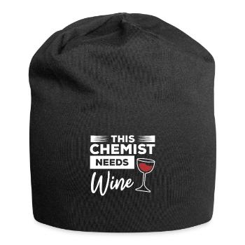 This Chemist Needs Wine Science Chemistry - Jersey Beanie - black - Front