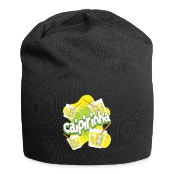 Caipirinha Cocktail Alkohol Party - Jersey-Beanie - Schwarz - Vorne