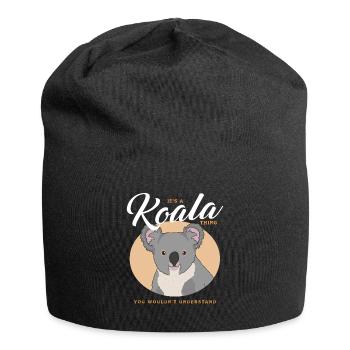 Koala Koalas Koala Bears Koala Bear Cadeau - Bonnet en jersey - noir - Devant