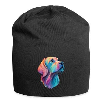 Labrador Dog - Loving four-legged friend design - Jersey Beanie - black - Front