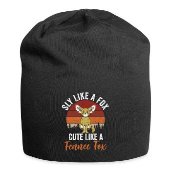 Fennek-füchse, Schlau, Niedlich, Fennek-füchse, - Jersey-Beanie - Schwarz - Vorne